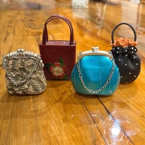 Vintage Handbag Ornament Figurine Collection